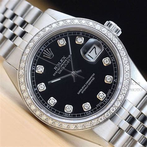 rolex two tone black face|two tone rolex women's.